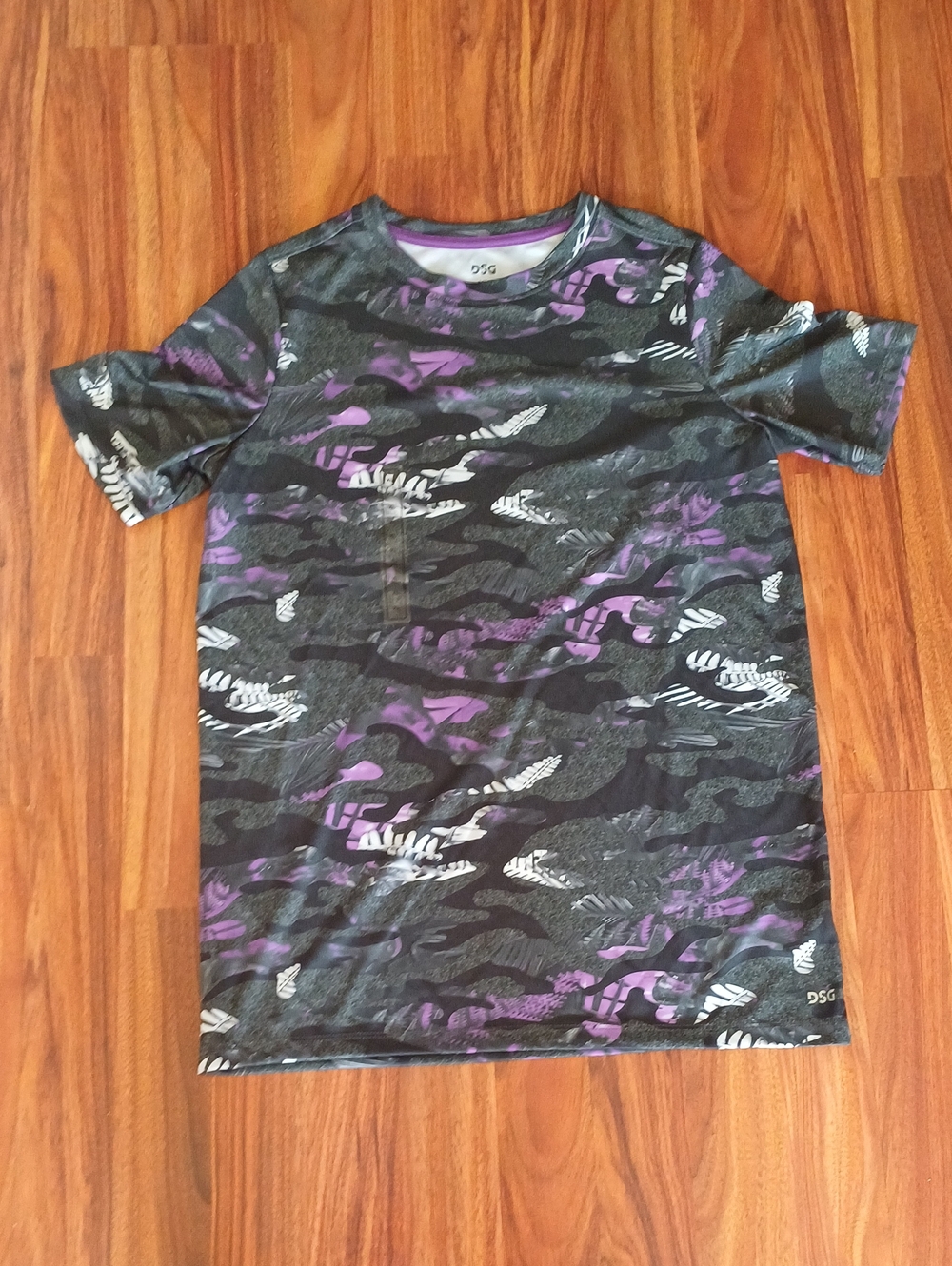 DSG Purple and Black Camo Short Sleeve Tee